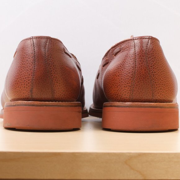 ๐ฌ๐ง Mark McNairy New Amsterdam Tassel Loafer 11.5 Brown Basketball Leather - Picture 5 of 9